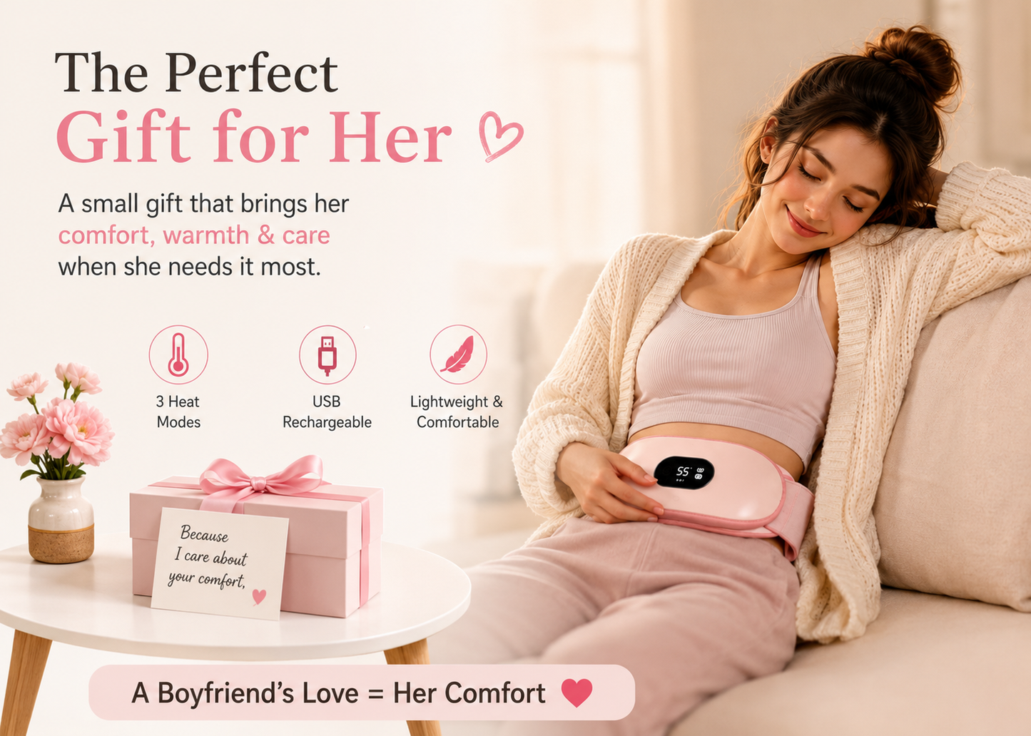 Heating Pad for Menstrual Cramps Relief